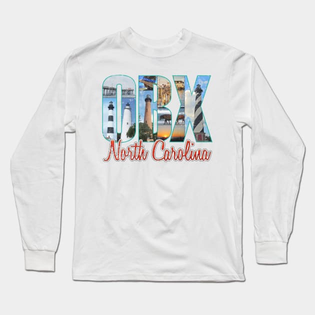 OBX Places Proud Distressed Long Sleeve T-Shirt by YOPD Artist